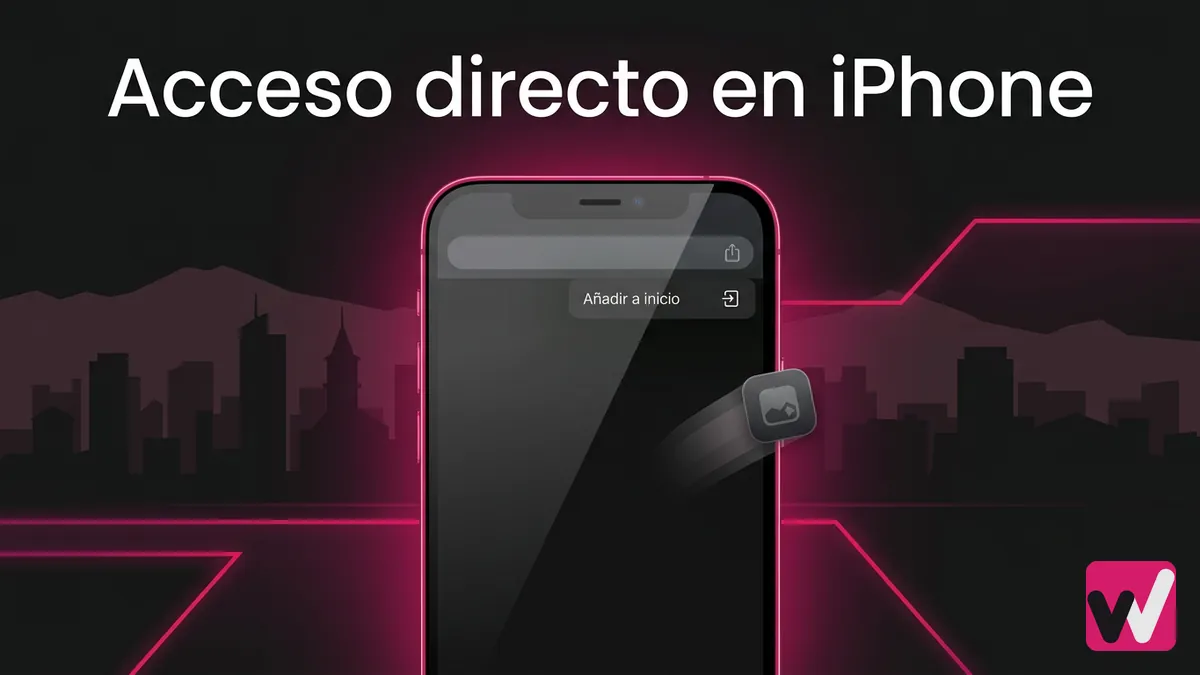 Celular mostrando cómo agregar el acceso directo de Wanabet a la pantalla de inicio en iPhone