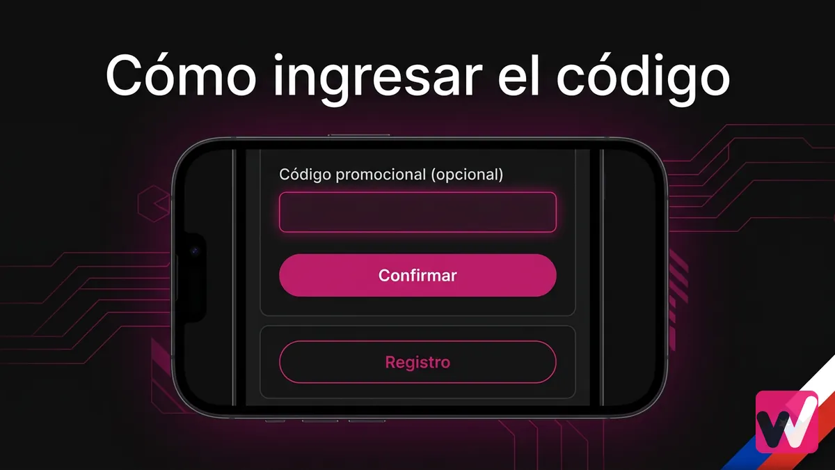 Cómo ingresar el código promocional de Wanabet en el formulario de registro