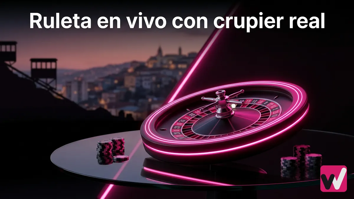 Ruleta en vivo con crupier real disponible en el casino de Wanabet Chile