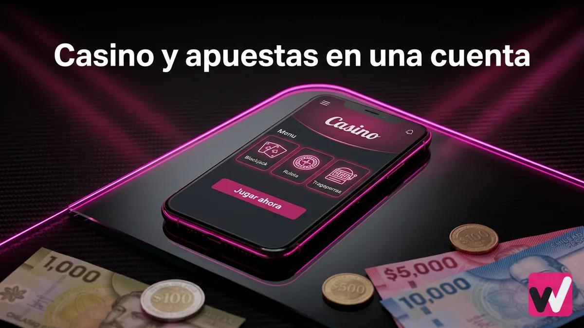 App de Wanabet Chile con casino y apuestas deportivas integrados en una sola cuenta