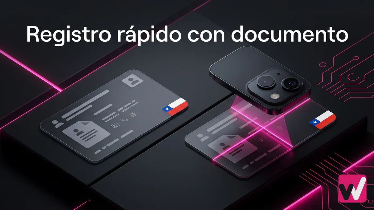 Wanabet CL: escaneo de documento de identidad para el registro rápido