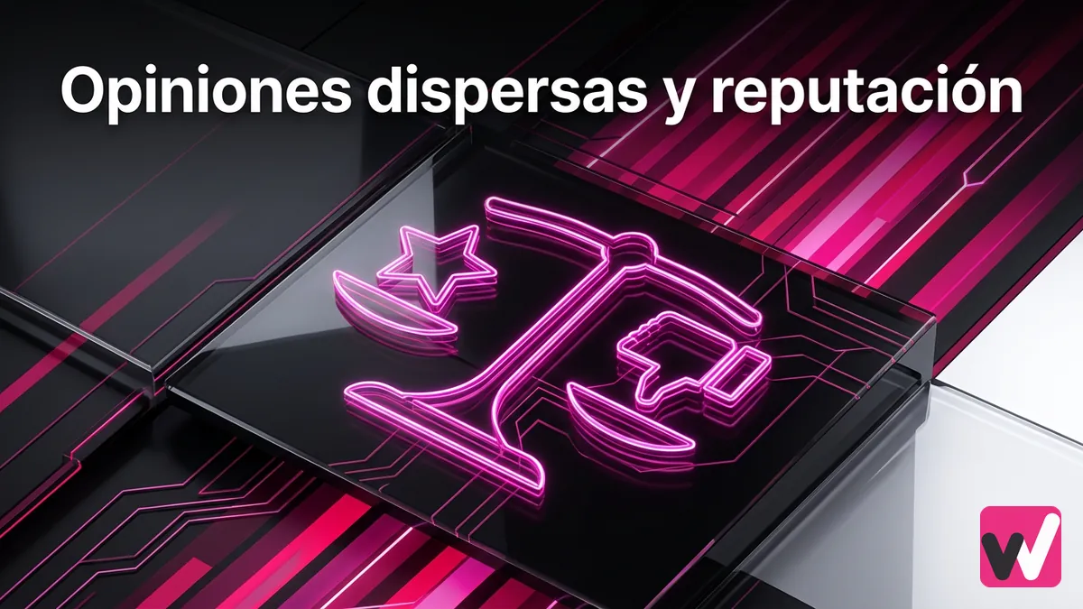 Balanza estilizada que representa las opiniones y reputación de Wanabet en Trustpilot