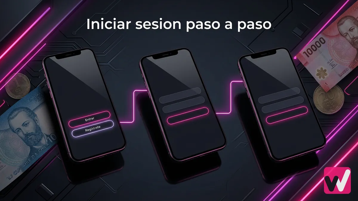 Pasos para iniciar sesion en la cuenta de Wanabet Chile